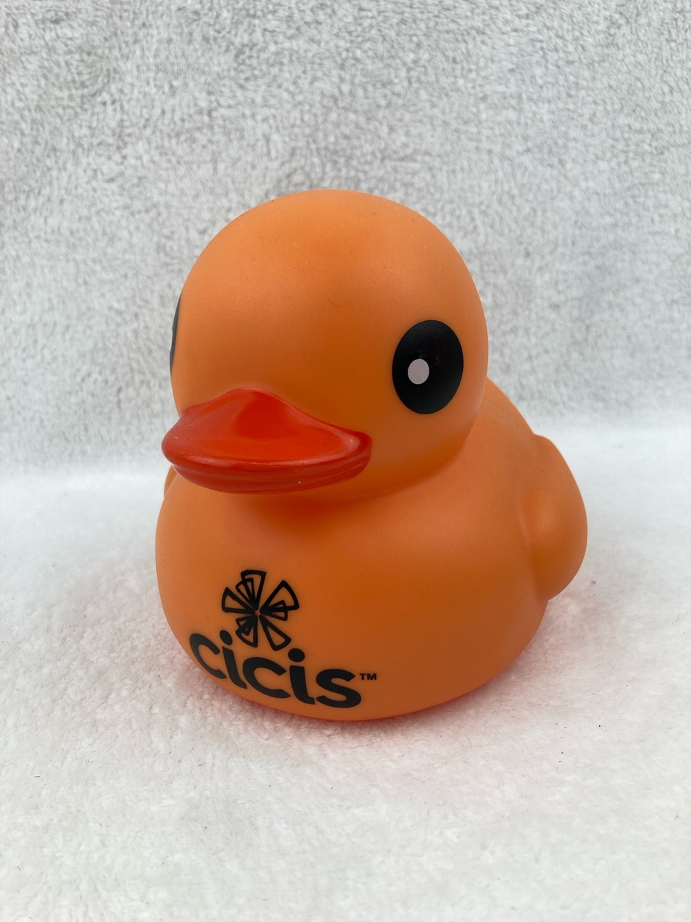 Cici’s Pizza Large Rubber Ducky Squeaky Toy 6.5” #DuckDuckJeep